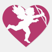 Cupid-Silhouette - Aufkleber (Vorderseite)
