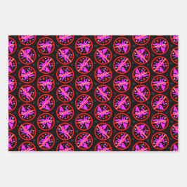 Cupid Sind zum Kotzen glücklichen Anti-Valentinsta Geschenkpapier Set