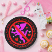 Cupid Sind zum Kotzen glücklichen Anti-Valentinsta Pappteller (Party)