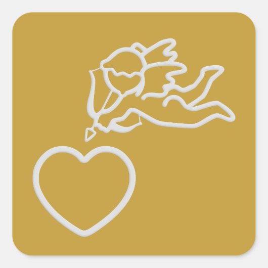 Cupid Strikes benutzerdefinierte Aufkleber (Vorderseite)