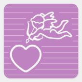 Cupid Strikes benutzerdefinierte Aufkleber (Vorderseite)