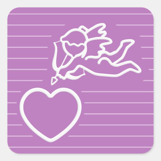 Cupid Strikes benutzerdefinierte Aufkleber (Vorderseite)