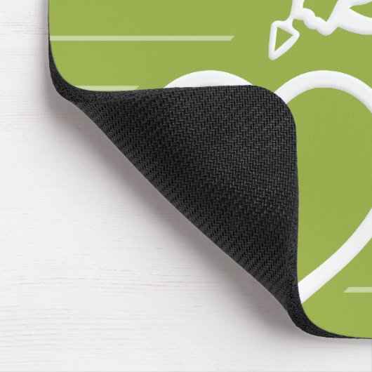 Cupid Strikes benutzerdefiniertes Mousepad (Ecke)