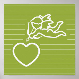 Cupid Strikes benutzerdefiniertes Poster