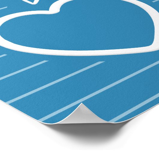 Cupid Strikes benutzerdefiniertes Poster (Ecke)