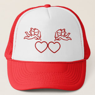Cupid Strikes TWICE benutzerdefinierter Hut Truckerkappe