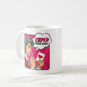 Cupid Strikes wieder - Valentinstag Kaffeetasse (Vorderseite Links)