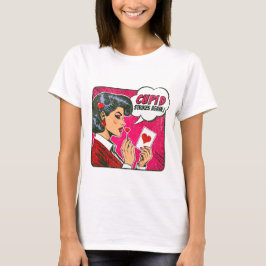 Cupid Strikes wieder - Valentinstag T-Shirt