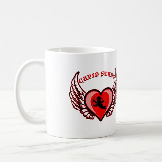 Cupid Stunt Offensive Valentines Day Kaffeetasse (Links)