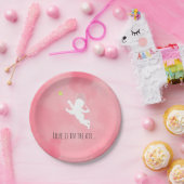 Cupid Tennis Herzballon Pappteller (Party)