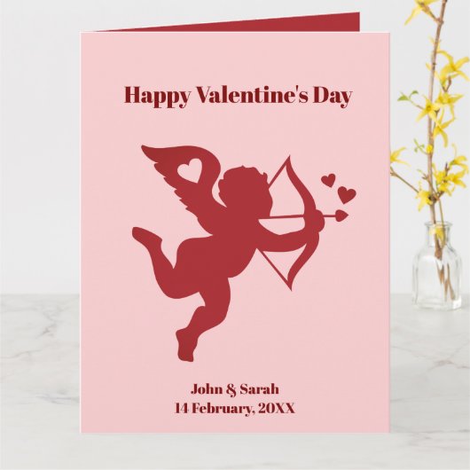 CUPID the best card for my love Karte (Gelbe Blume)