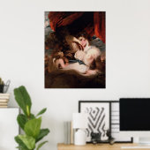 Cupid Unbying the Zone of Venus by Joshua Reynolds Poster (Heimbüro)