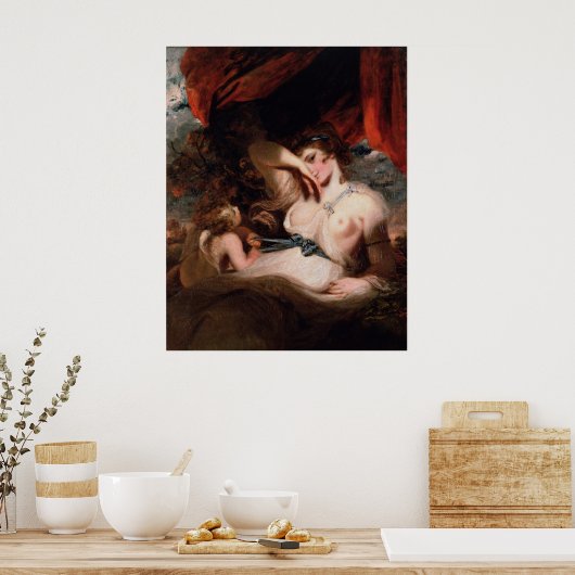 Cupid Unbying the Zone of Venus by Joshua Reynolds Poster (Küche)