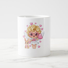 Cupid und Bunny Tanz Jumbo-Tasse