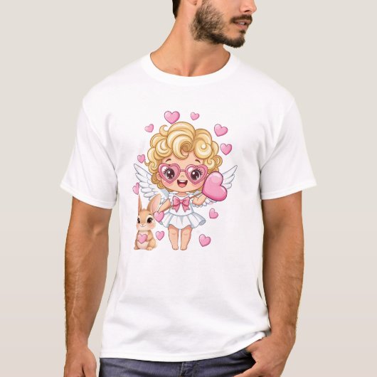 Cupid und Bunny Tanz T-Shirt (Vorderseite)