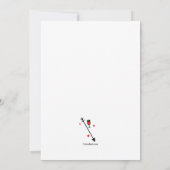 Cupid und Cocktails Valentinstag Einladung (Rückseite)