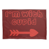 Cupid und ich sind bei Cupid Kissenbezug (Vorderseite-Links)