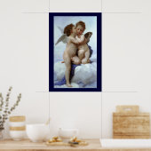 Cupid und Psyche als Kinder / Engel's First Kiss Poster (Küche)