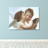 Cupid und Psyche als Kinder Leinwanddruck (Insitu (Holzboden))