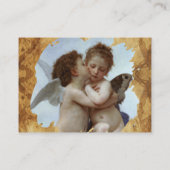 Cupid und Psyche als Kinder MONOGRAMM-Parchment Visitenkarte (Rückseite)