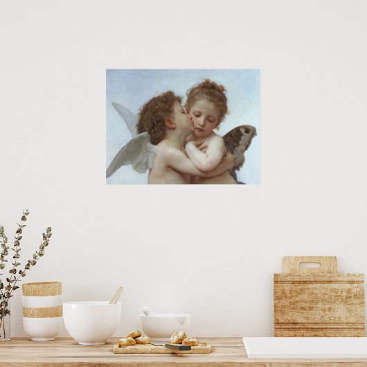Cupid und Psyche als Kinder Poster (Küche)
