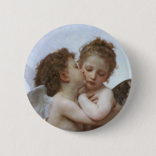 Cupid und Psyche als Säuglinge Button (Vorderseite)