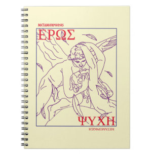 Cupid und Psyche Griechische Mythologie Klassiker  Notizblock