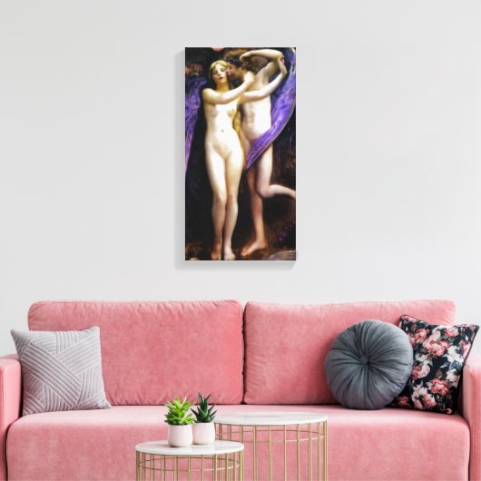 Cupid und Psyche Leinwanddruck (Insitu (Wohnzimmer))