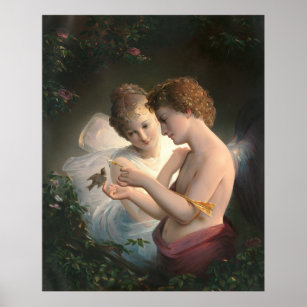 Cupid und Psyche, Louis Prang Poster