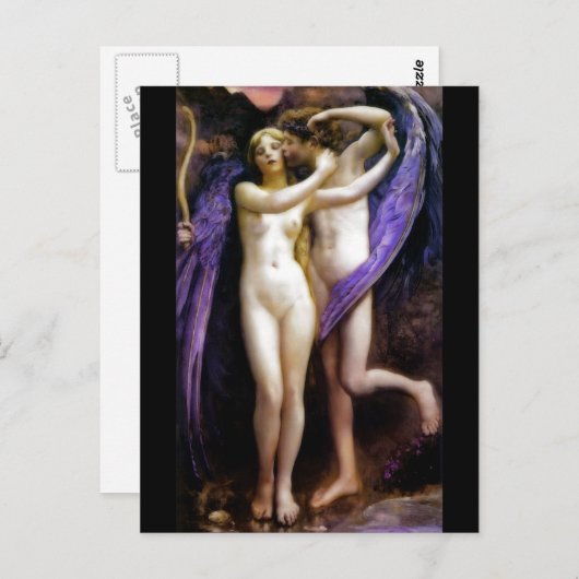Cupid und Psyche Postkarte (Vorne/Hinten)