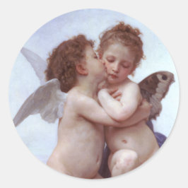 Cupid und Psyche Runder Aufkleber