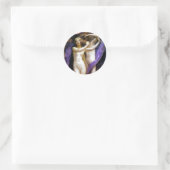 Cupid und Psyche Runder Aufkleber (Tasche)