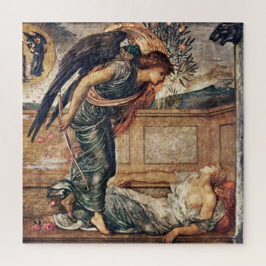 Cupid und Psyche Vor Raphaelite Berühmte Malerei Puzzle (Vertikal)