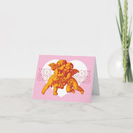 Cupid Valentine Card. XOXO Ankündigung