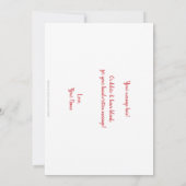 Cupid Valentine Card. XOXO Ankündigung (Rückseite)