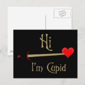 Cupid Valentine Feiertagspostkarte (Vorne/Hinten)