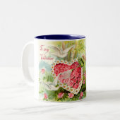Cupid Valentine Roses Tasse (Vorderseite Links)