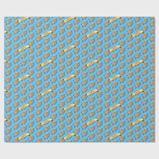 Cupid Valentines Add The Name Pixel Art Pattern Geschenkpapier (Flach)