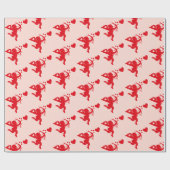 Cupid-Valentinstag Geschenkpapier (Flach)