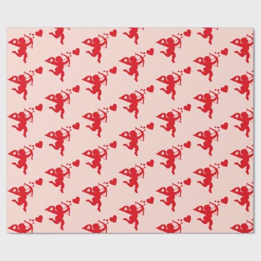 Cupid-Valentinstag Geschenkpapier (Flach)