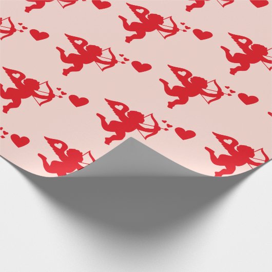 Cupid-Valentinstag Geschenkpapier (Ecke)