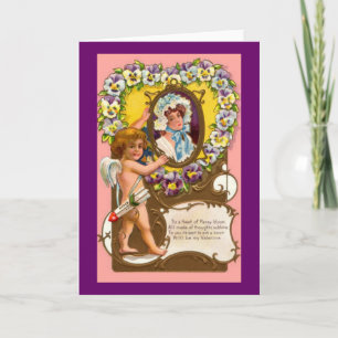 Cupid Vintage Valentinstagskarte Feiertagskarte