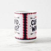 Cupid wer? Stylischer Valentinstag  Kaffeetasse (Mittel)