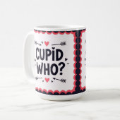 Cupid wer? Stylischer Valentinstag  Kaffeetasse (Vorderseite Links)