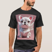 Cupid white Frenchie T-Shirt (Vorderseite)