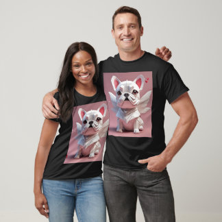 Cupid white Frenchie T-Shirt