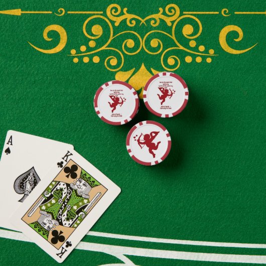 CUPID You are the spark that ignites my world and Pokerchips (Pokertisch (Stapel))