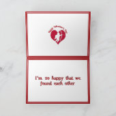 Cupid zum Valentinstag Feiertagskarte (Innenseite)