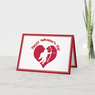 Cupid zum Valentinstag Feiertagskarte