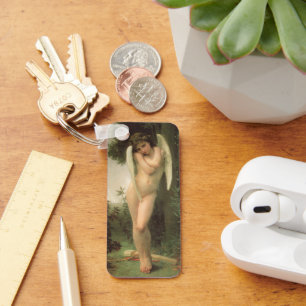 Cupido (Cupidon) Engel Portrait von Bouguereau Schlüsselanhänger